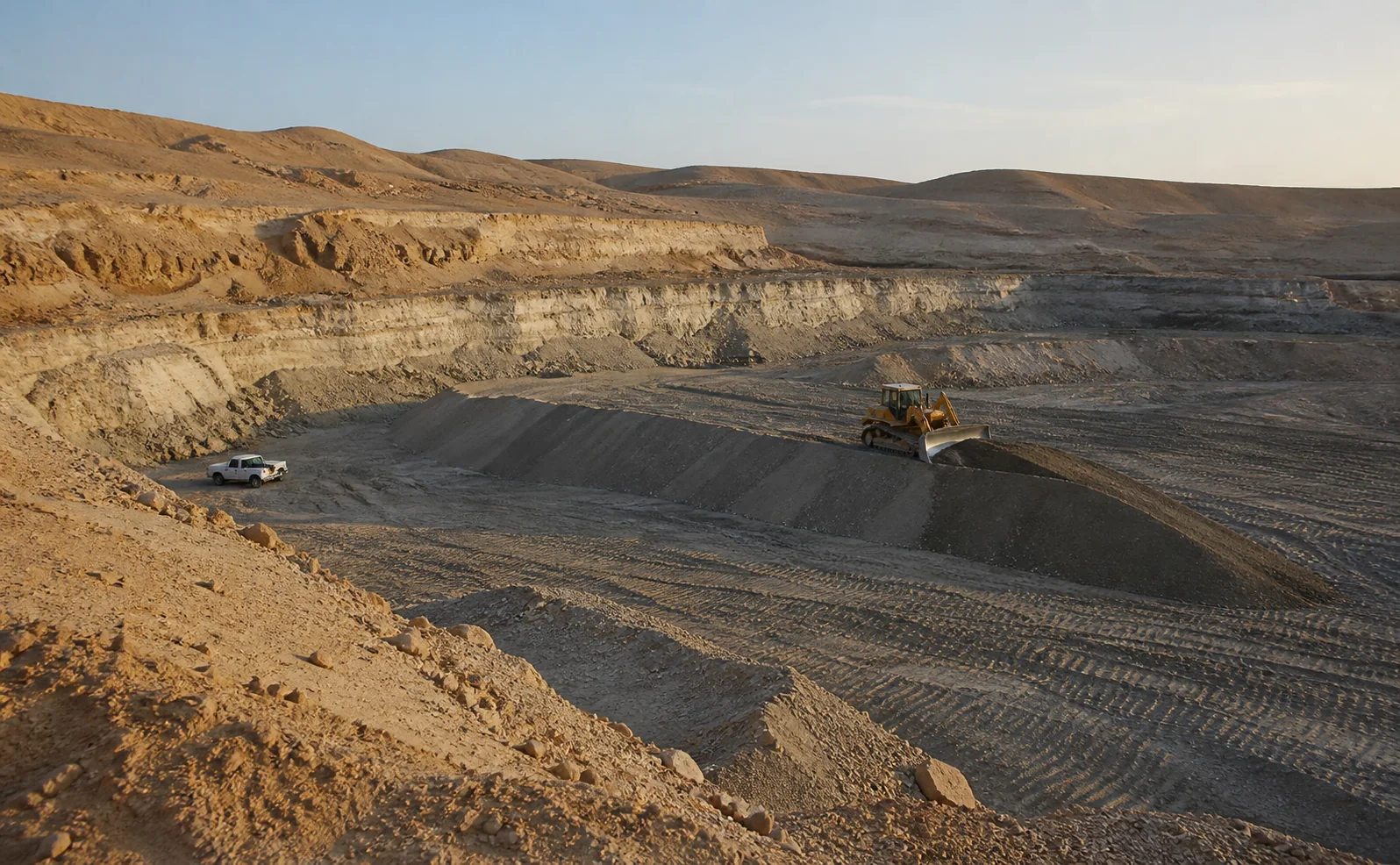 Alsawanah phosphate mine near Tadmor
