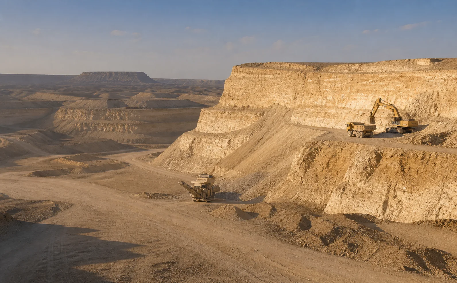 Khunayfis phosphate mine near Tadmor